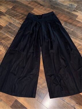 Banana Republic Black Linen-Blend Trousers
